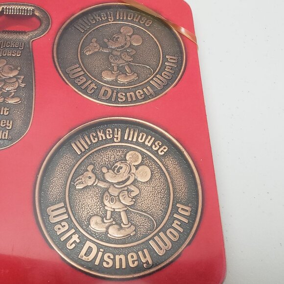 Vintage Disney World Coasters & Bottle Opener Set - Picture 4 of 6
